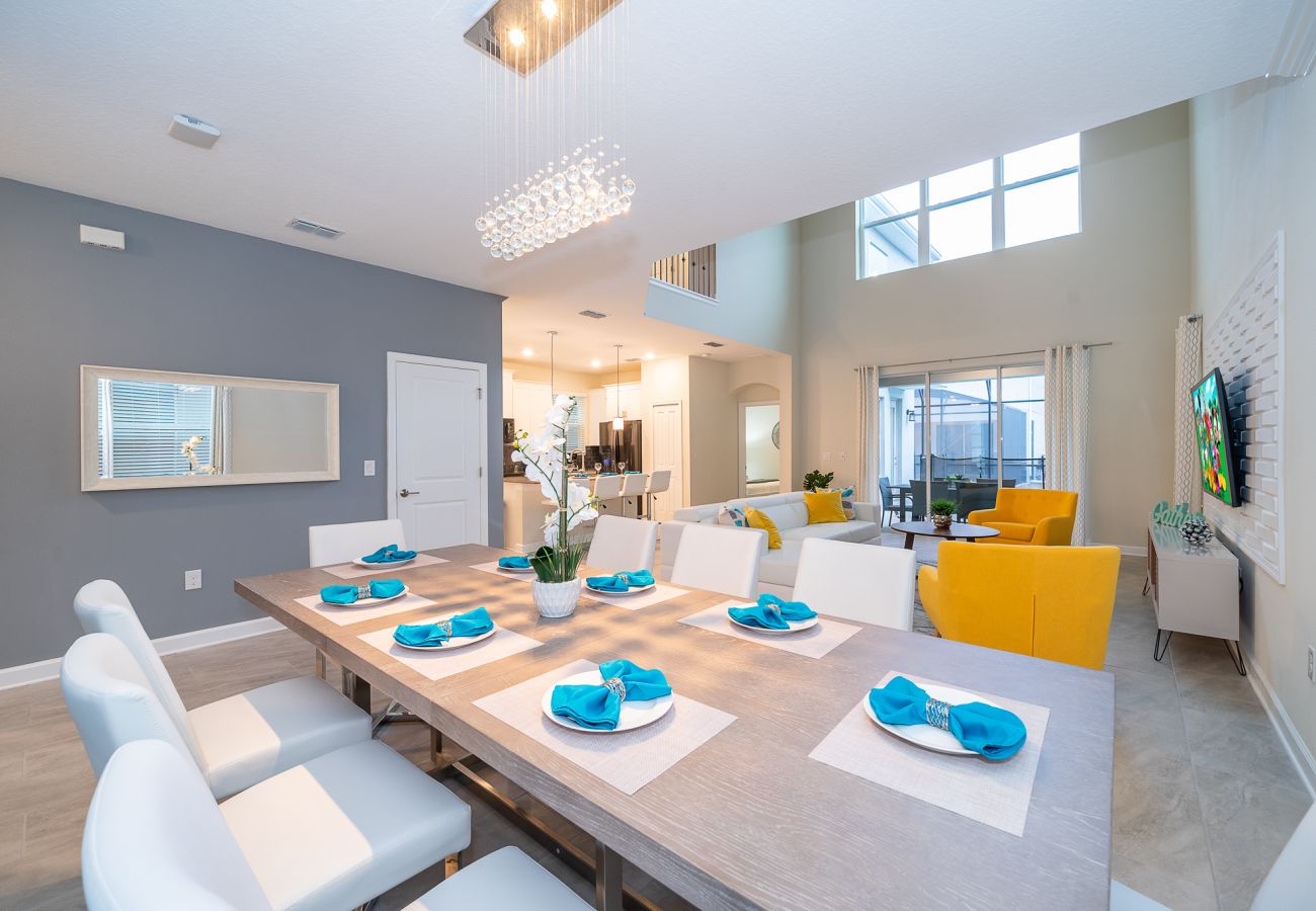 Villa en Kissimmee - Fabulous Villa 5Beds/5Bath/Pool/Jacuzzi/5Min From Disney