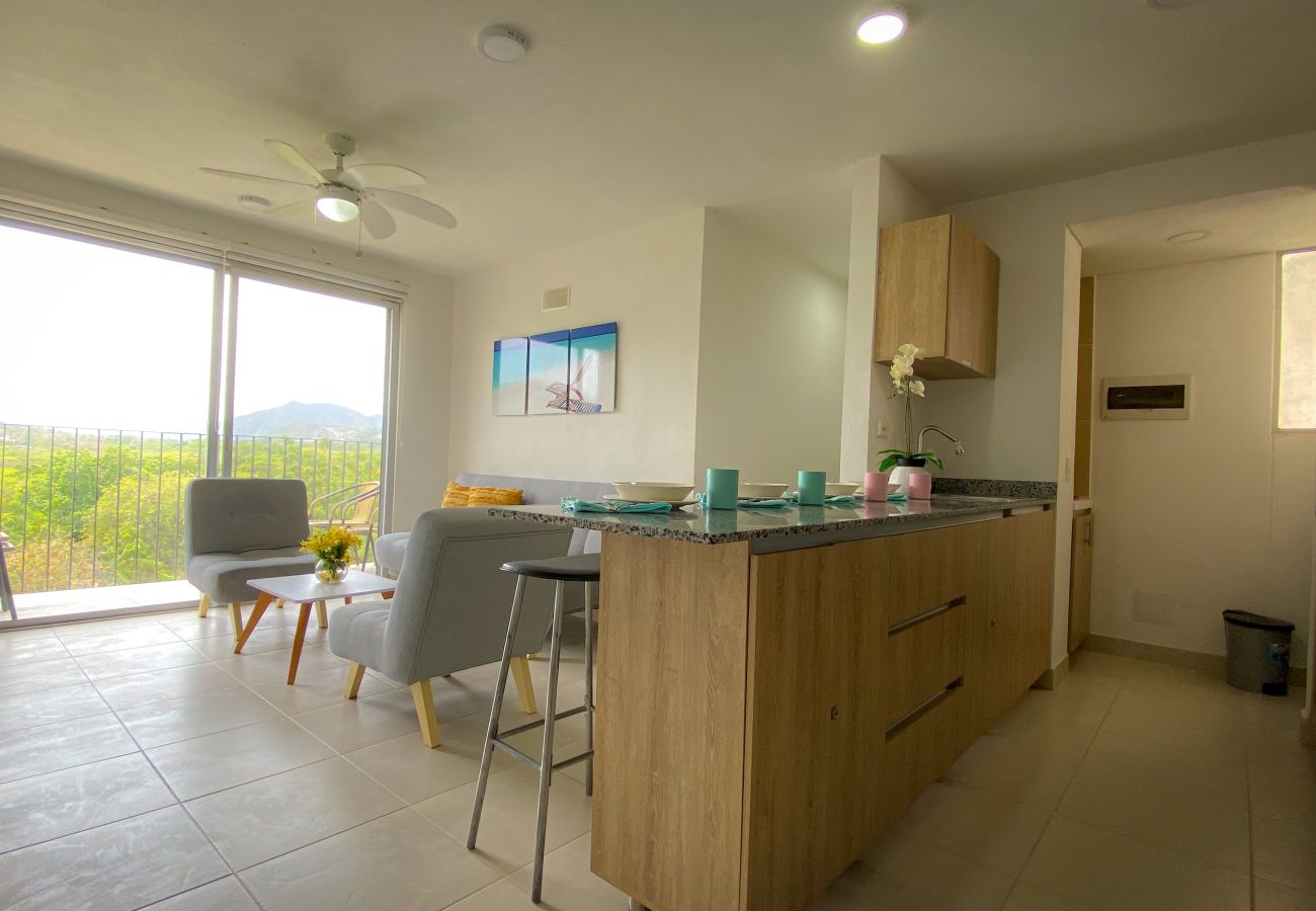 Apartment in Santa Marta - Santa Marta Natural Getaway: Mountain & Greenery Views 2BR, 2 Baths & Free Parking